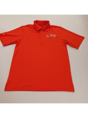 CORE365 Uhealth Men's Size XS Orange Origin Performance Piqué Polo Shirt 88181